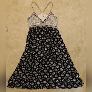 Anthropology Love Sam Floral Mixed Print Empire Waist Dress.